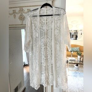 White Lace Kimono